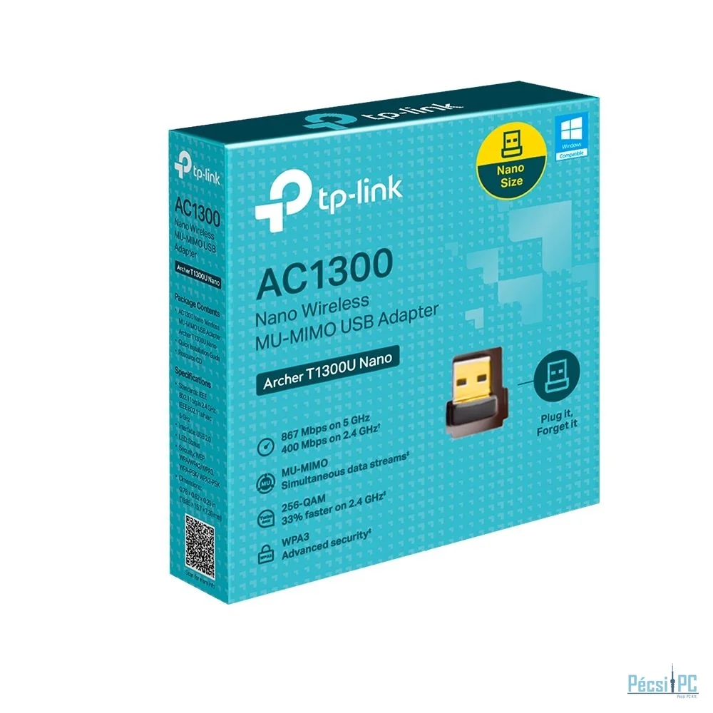 TP-Link Archer T1300U Nano AC1300 Nano Wireless MU-MIMO USB Adapter