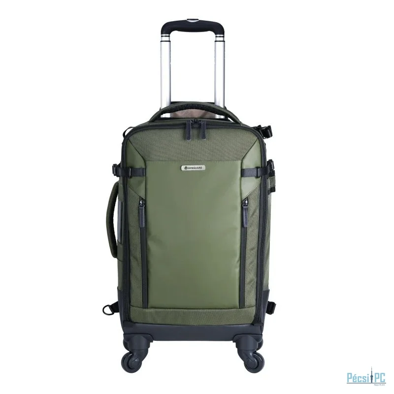 Vanguard VEO Select 58T Camera Trolley Bag/Backpack 2-in-1 4-Wheel Spinner Bag Green
