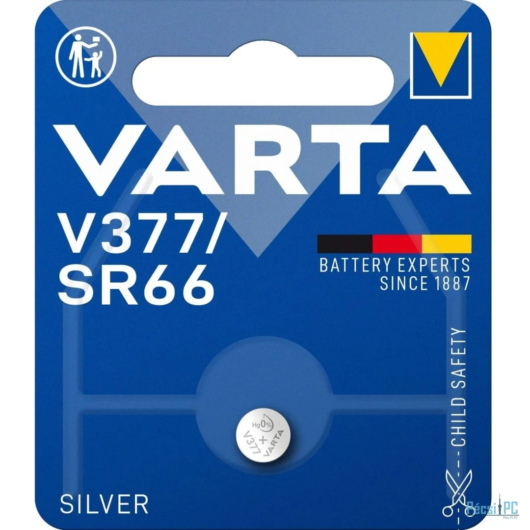 Varta V377 Silver-oxide Elem 1db/csomag