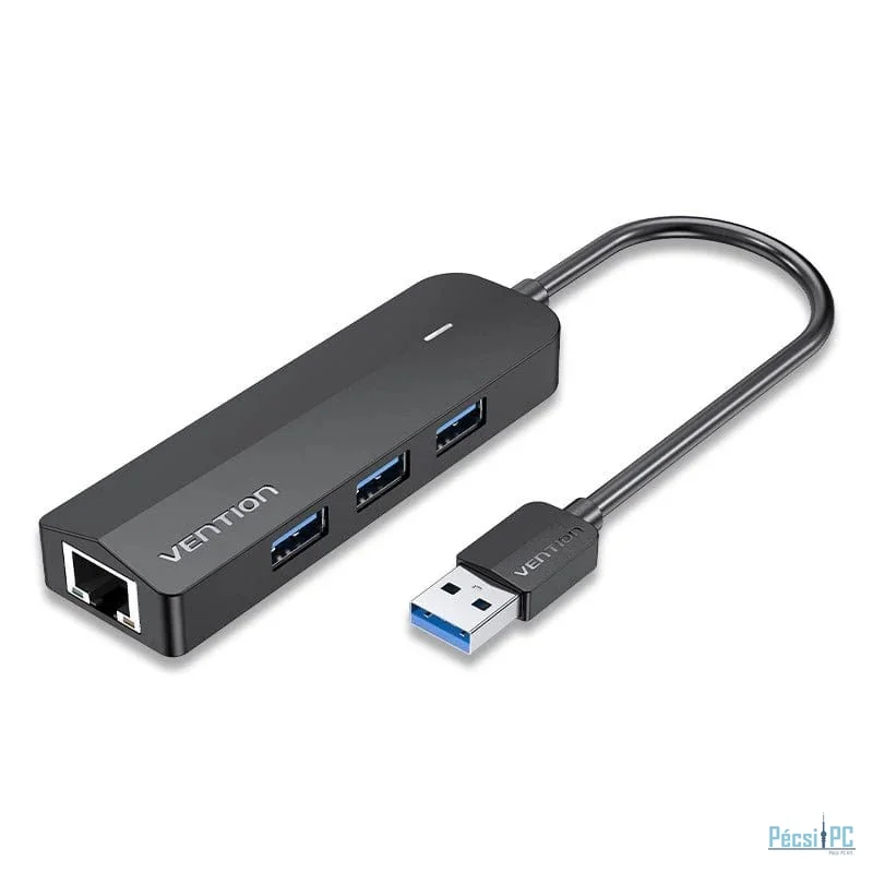 Vention USB3.0 Hub + Gigabit Ethernet adapter Grey