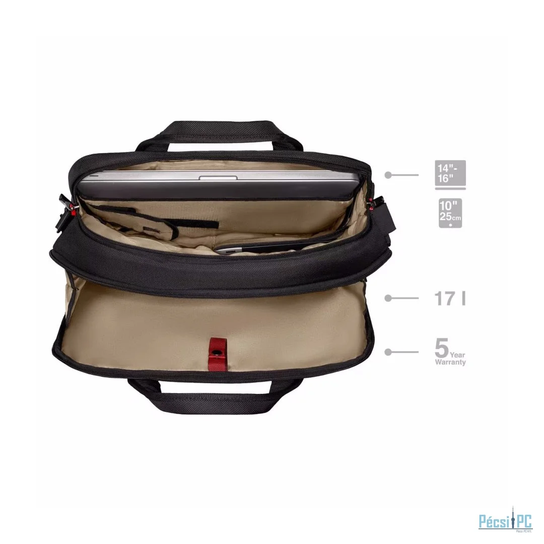 Wenger Cosmic Brief 14″-16″ Laptop Briefcase 17L Black