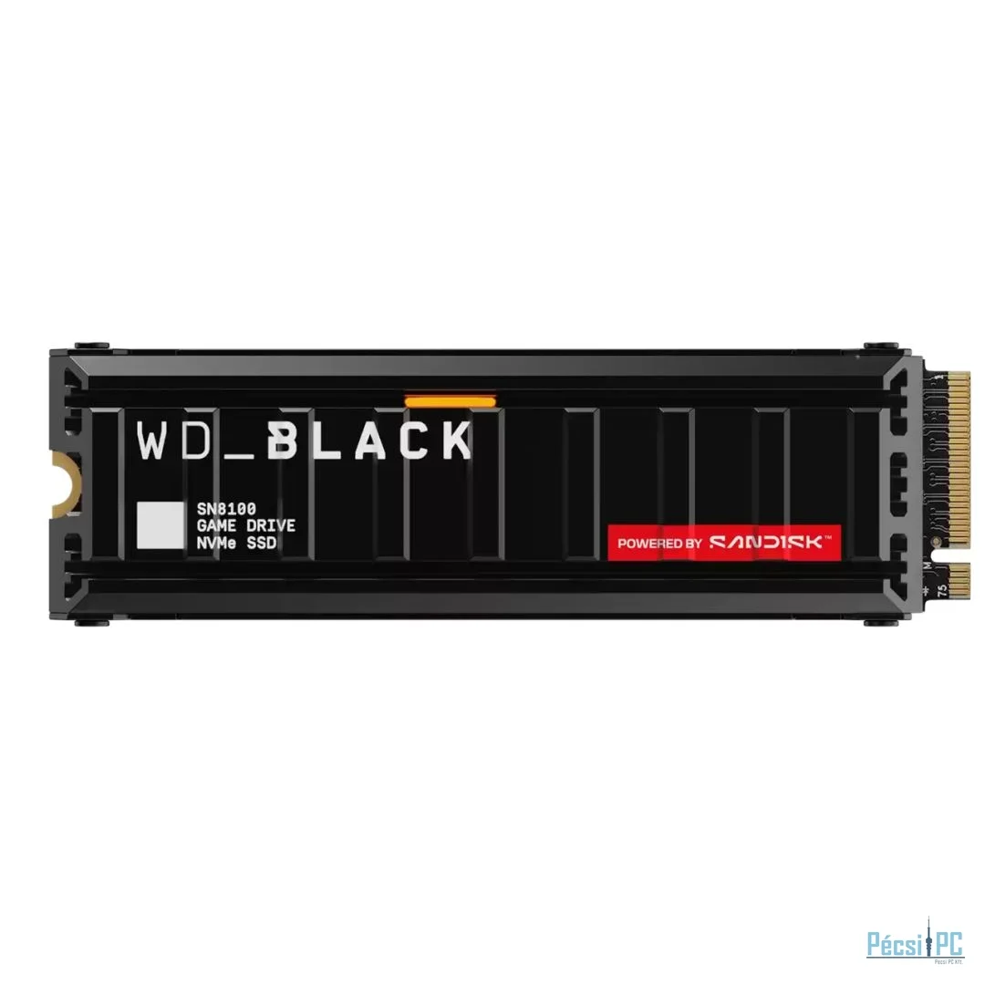 Western Digital 1TB M.2 2280 NVMe SN8100 with Heatsink Black