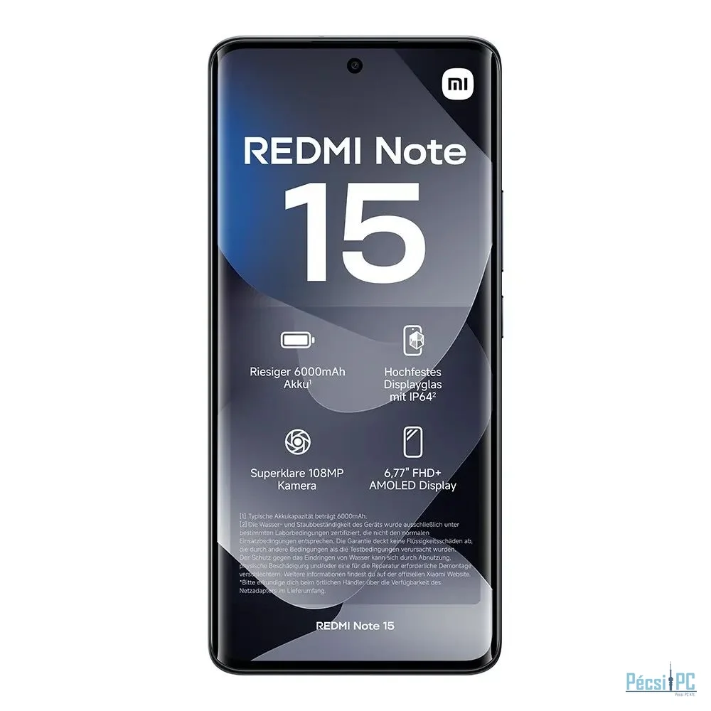 Xiaomi Redmi Note 15 128GB DualSIM Midnight Black