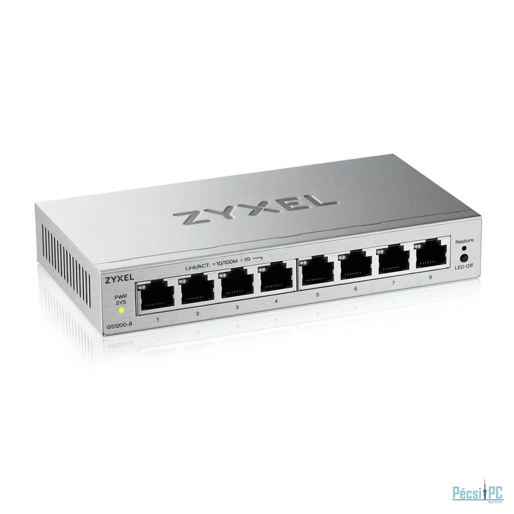 ZyXEL GS1200-8V3 8-Port GbE Web Managed Switch