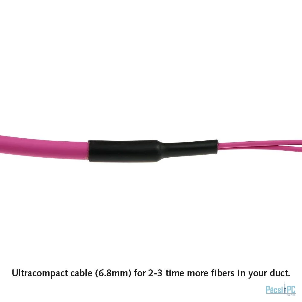 ACT Multimode 50/125 OM4(OM3) polarity A fiber trunk cable with 2 MTP/MPO female connectors each side 5m Pink