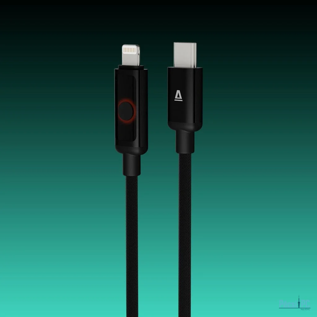 Avax CB650 Pulsey 27W USB-C to Lightning charger cable 1m Black