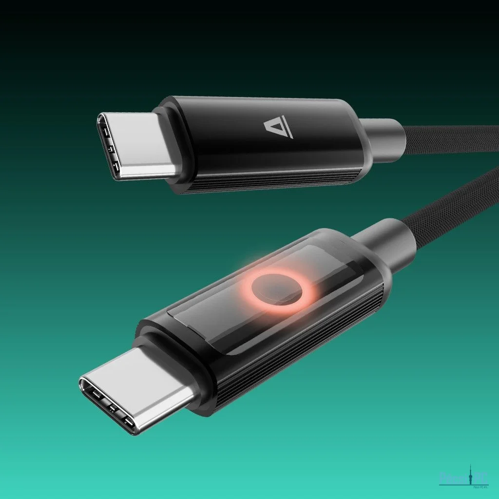 Avax CB650 Pulsey 60W USB-C charger cable 0,5m Black