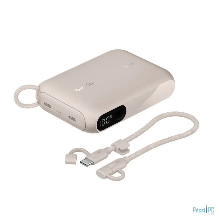 Belkin BoostCharge with Display 10000mAh PowerBank Sand