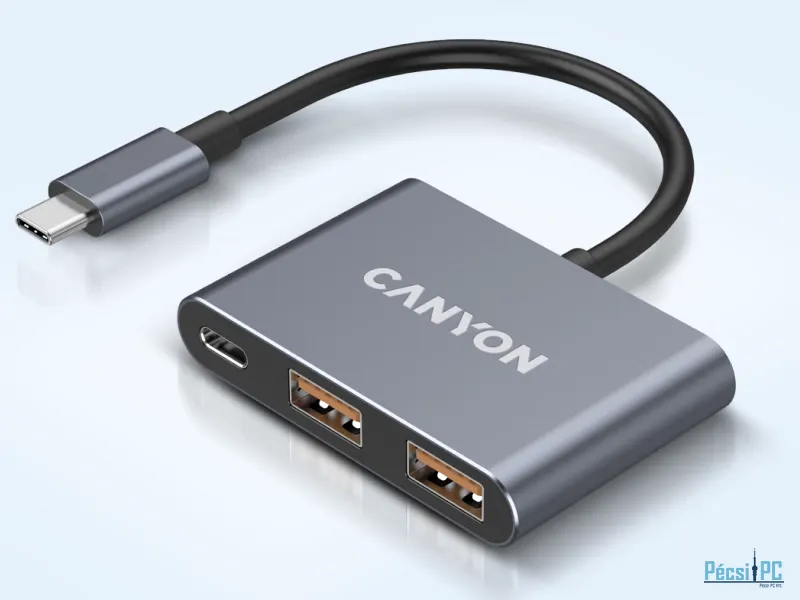 Canyon CNS-TDS3 3 Ports USB-C HUB Dark Grey