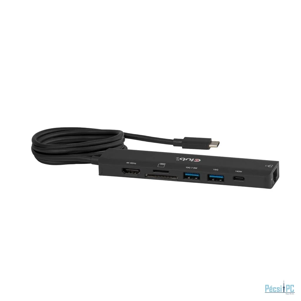 Club3D CSV-2555 7-1 USB-C to HDMI Hub 4K60Hz PD3.1 140W 1m
