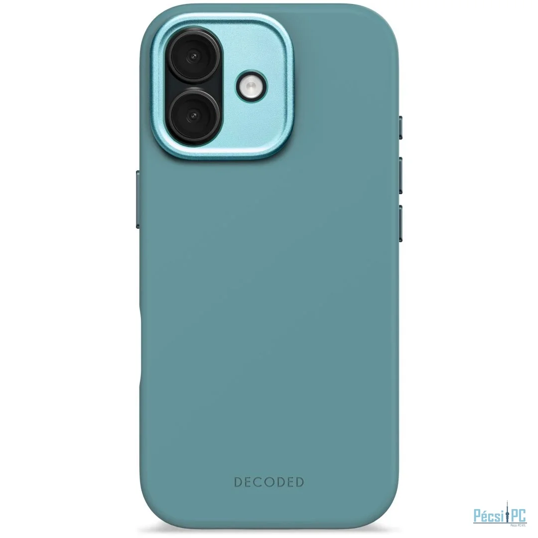 Decoded AntiMicrobial Silicone Backcover for iPhone 17 Retro Blue