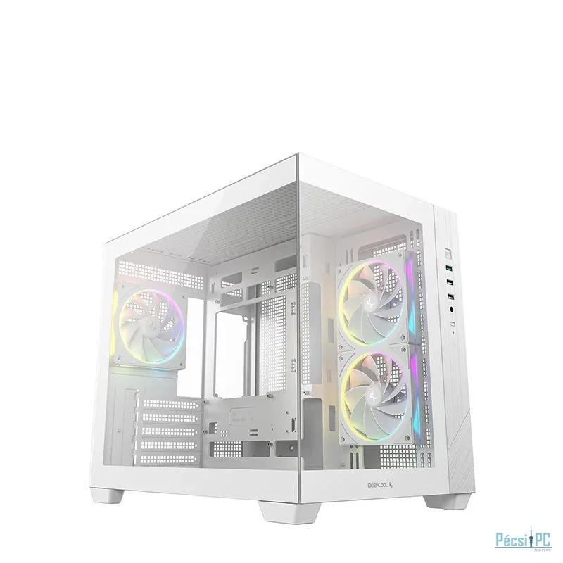 DeepCool CG330 3F WH Tempered Glass White