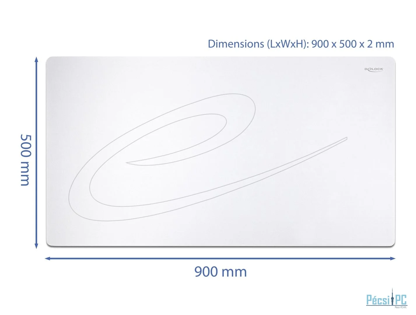 DeLock Egérpad White