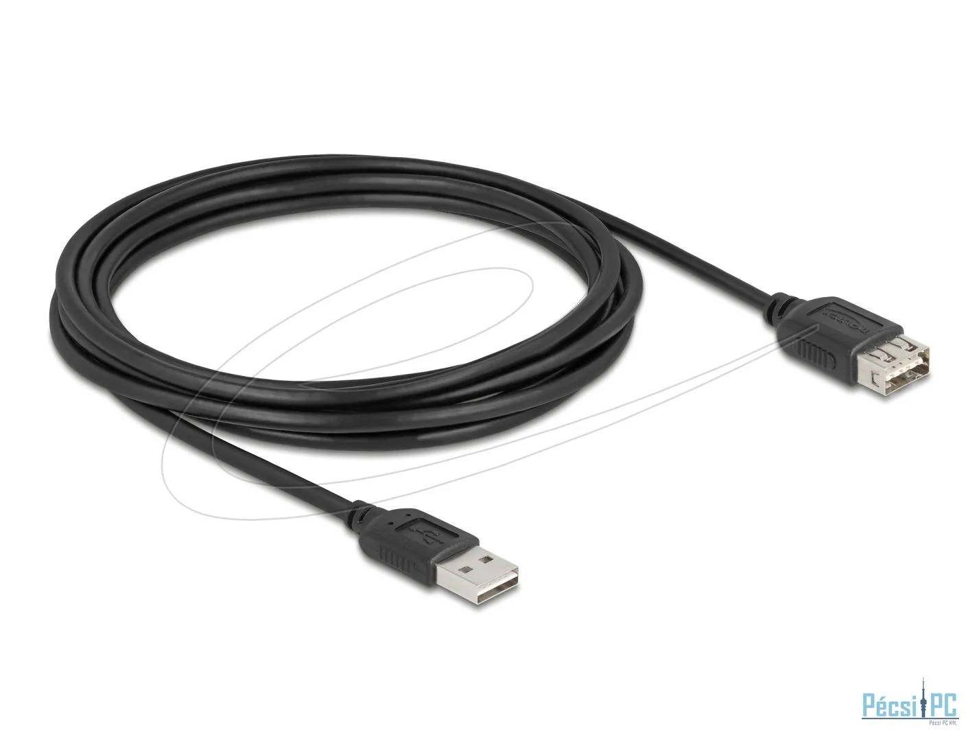 DeLock USB 2.0 extension cable USB Type-A male to USB Type-A female 3m Black