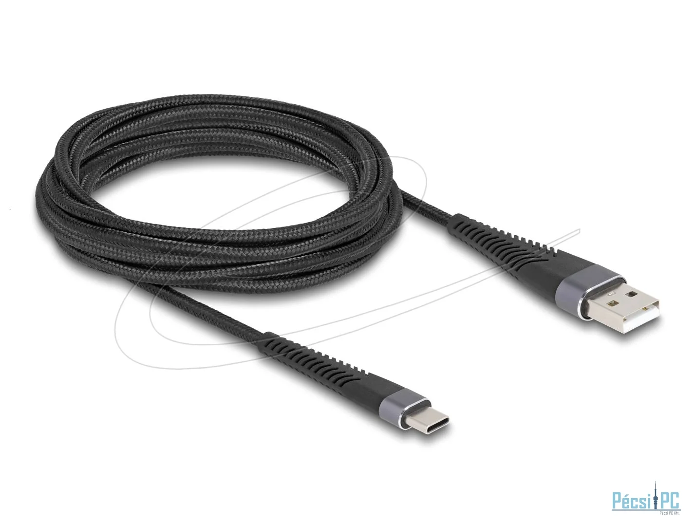 DeLock USB 2.0 USB Type-A male to USB Type-C cable 3m Black