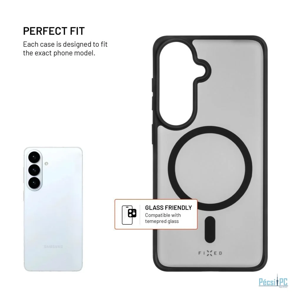 FIXED MagMisty telefontok Samsung Galaxy S26 készülékhez, fekete