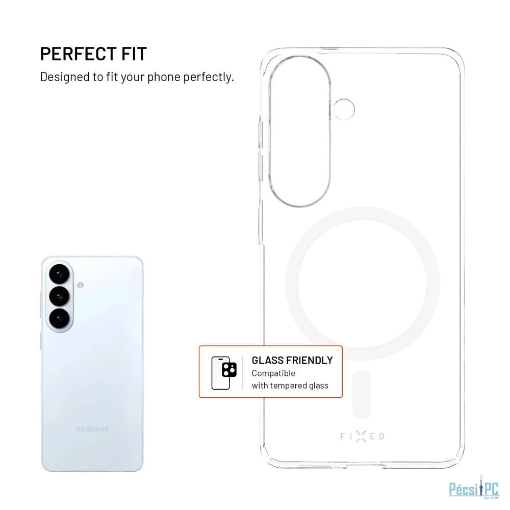 FIXED MagShell tok Samsung Galaxy S26 készülékhez, átlátszó