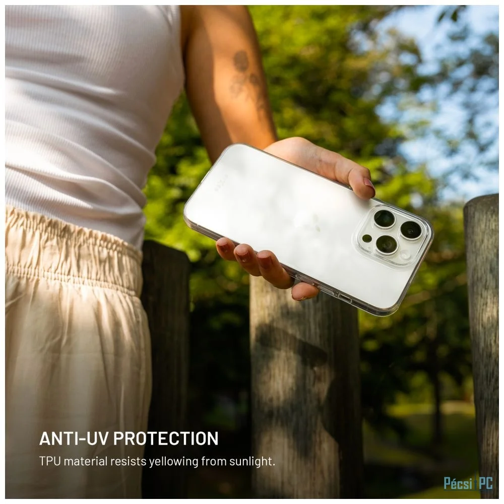 FIXED Story AntiUV TPU hátlap Xiaomi Redmi Note 15 Pro 4G készülékhez, átlátszó