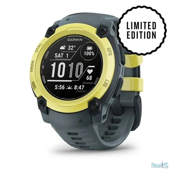Garmin Instinct E 40mm Yellow with Grey Silicon Band