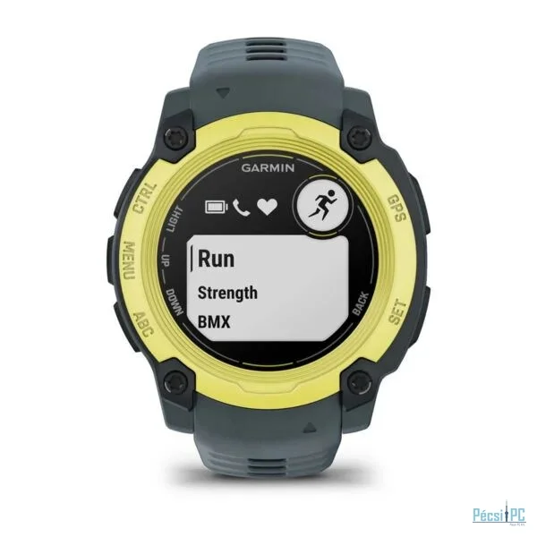 Garmin Instinct E 40mm Yellow with Grey Silicon Band