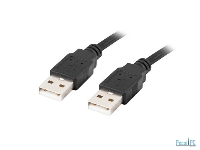 Lanberg USB-A M/M 2.0 cable 0,5m Black