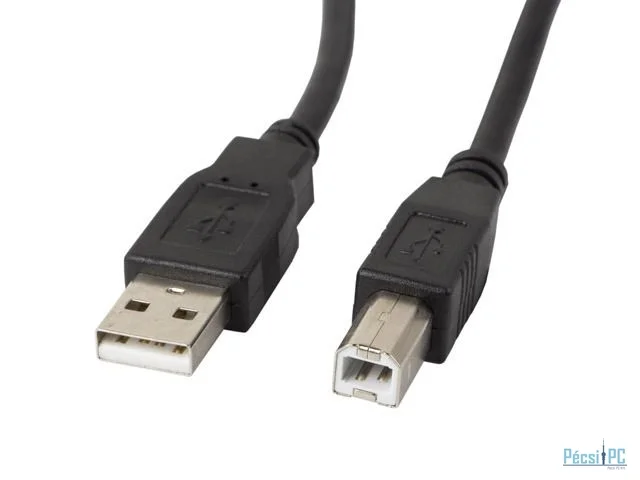 Lanberg USB-A (M) to USB-B (M) 2.0 cable 1m Black