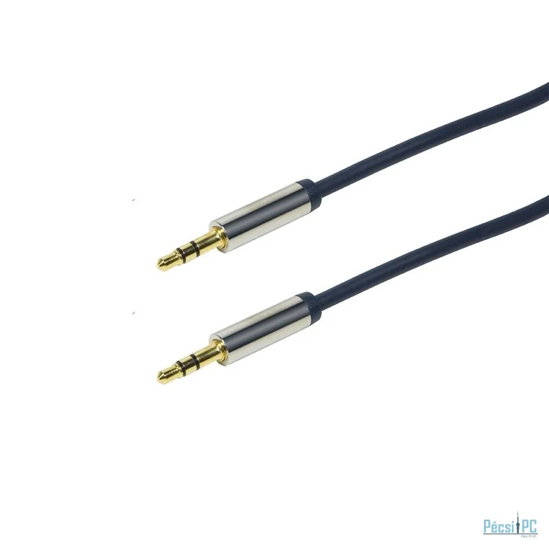 Logilink Audio 3.5 Stereo M/M straight 1m cable Blue