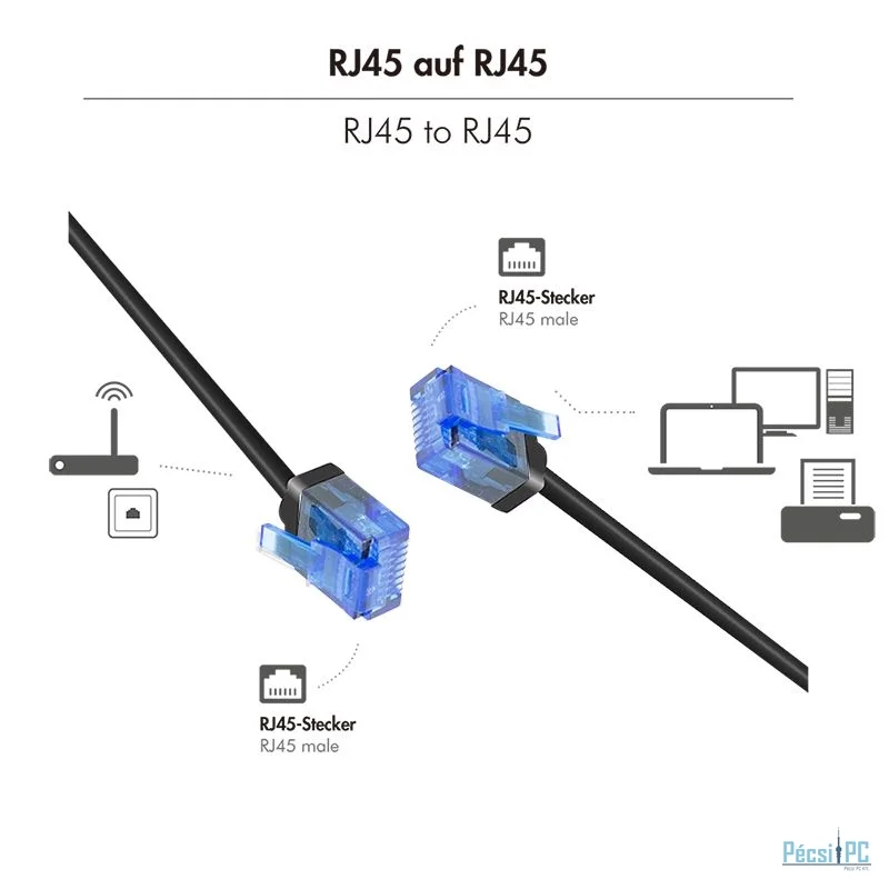 Logilink CAT6A U-UTP Patch Cable 1,5m Black