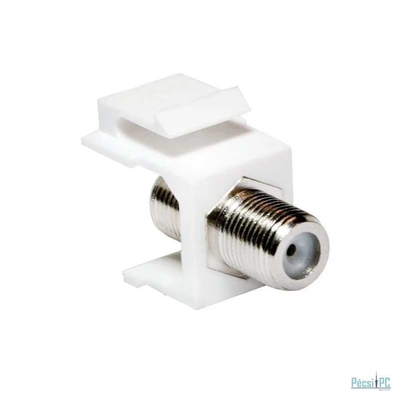 Logilink TV/SAT keystone coupler F-Type/F to F-Type/F White