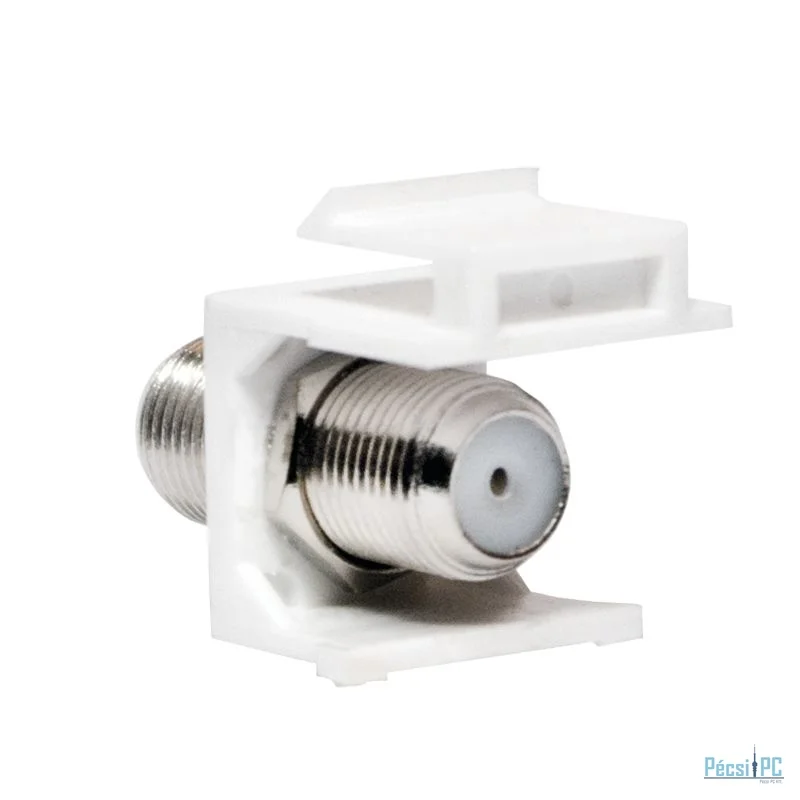 Logilink TV/SAT keystone coupler F-Type/F to F-Type/F White