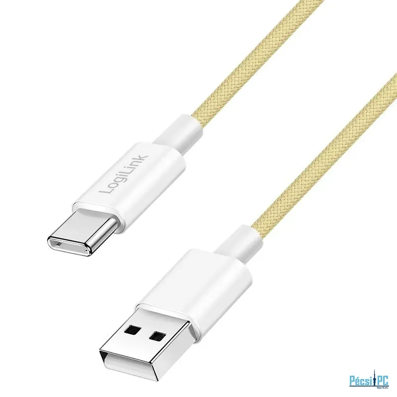 Logilink USB 2.0 Type-C C/M - A/M 60W cable 1m Yellow