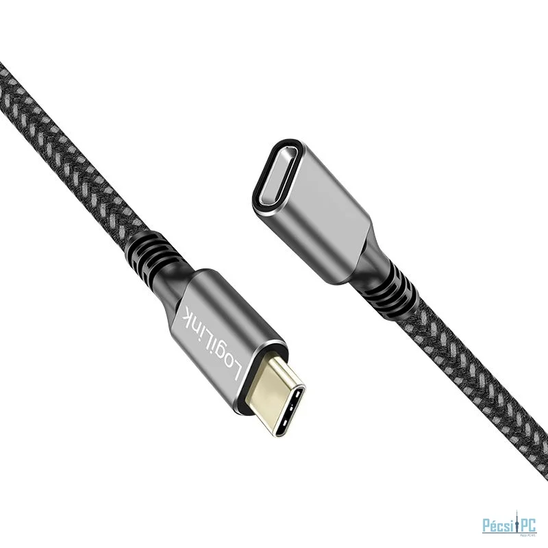 Logilink USB 3.2 Gen1 Type-C cable M/F 2m Black/Grey