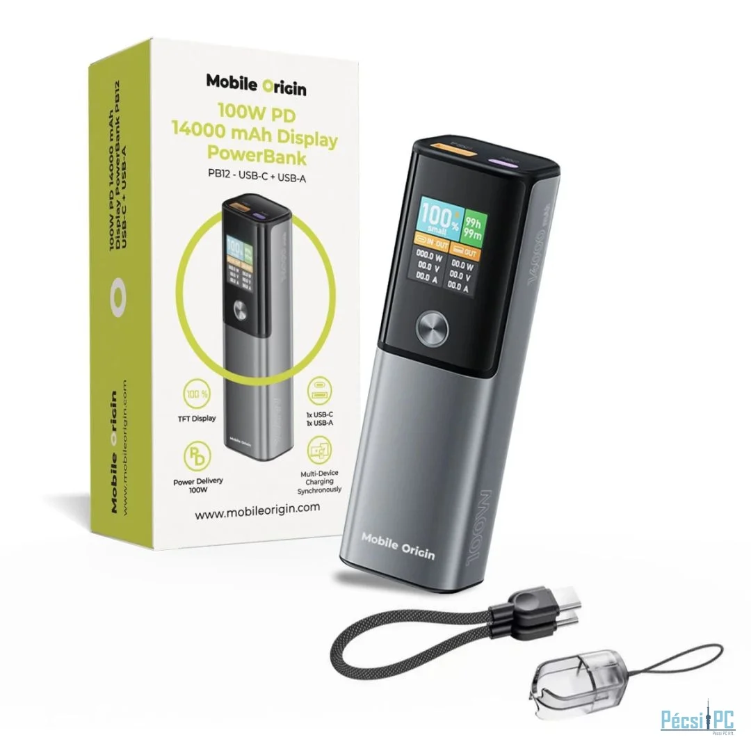 Mobile Origin 14000mAh PowerBank Black/Grey