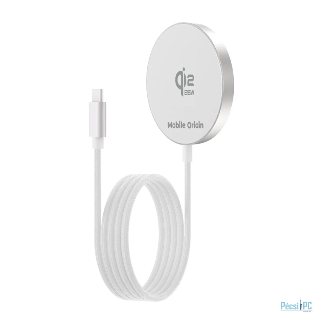Mobile Origin Qi2 25W Magnetic Charging Pad PW29 White