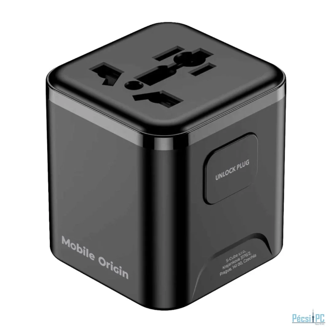 Mobile Origin Universal Travel Adapter PW30 EU/UK/US/AUS Black