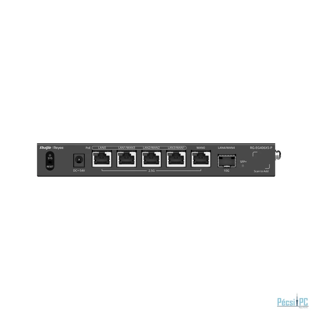 Reyee RG-EG406XS-P 5-Port (4 PoE/PoE+) 2.5G Cloud Managed Router