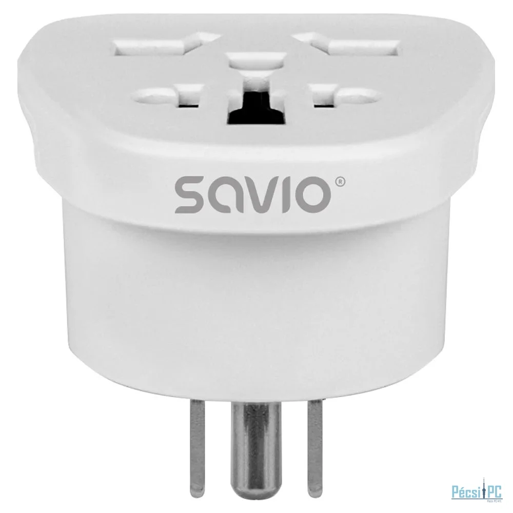 Savio AP-07 Travel adapter global socket – US plug White