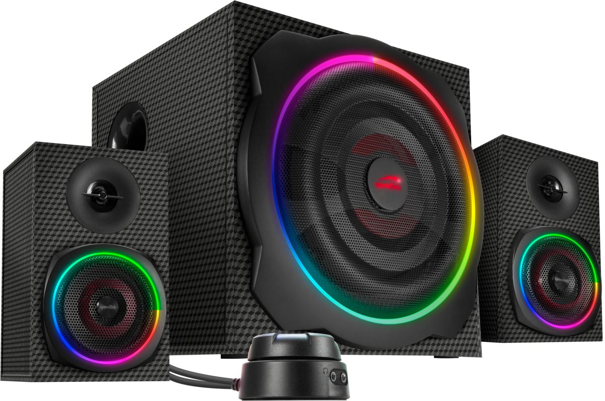 Speedlink Gravity Carbon RGB 2.1 Subwoofer System Black