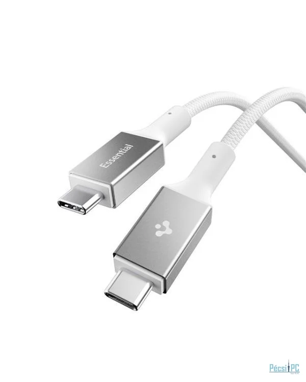 Spigen Essential USB-C to USB-C 100W Fabric Cable 1,5m White