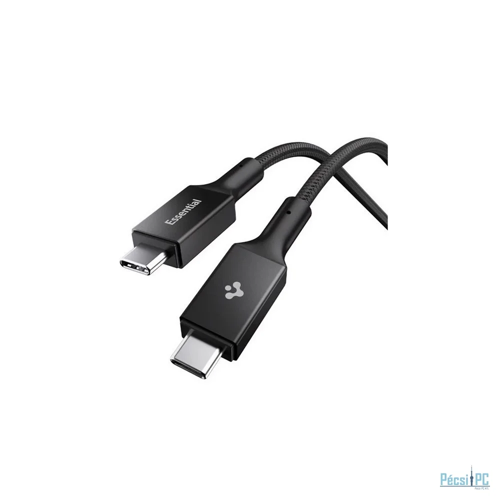 Spigen Essential USB-C to USB-C 100W Fabric Cable Black