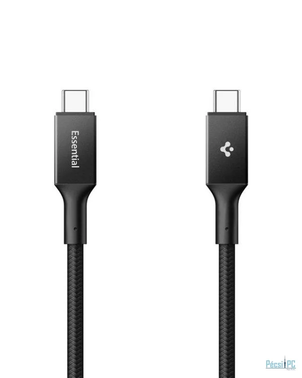 Spigen Essential USB-C to USB-C 100W Fabric Cable Black