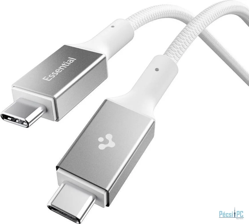 Spigen Essential USB-C to USB-C 240W Fabric Cable White