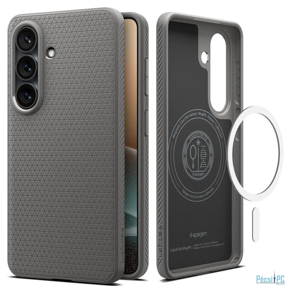 Spigen Liquid Air MagSafe case for Samsung Galaxy S26+ Marble Gray