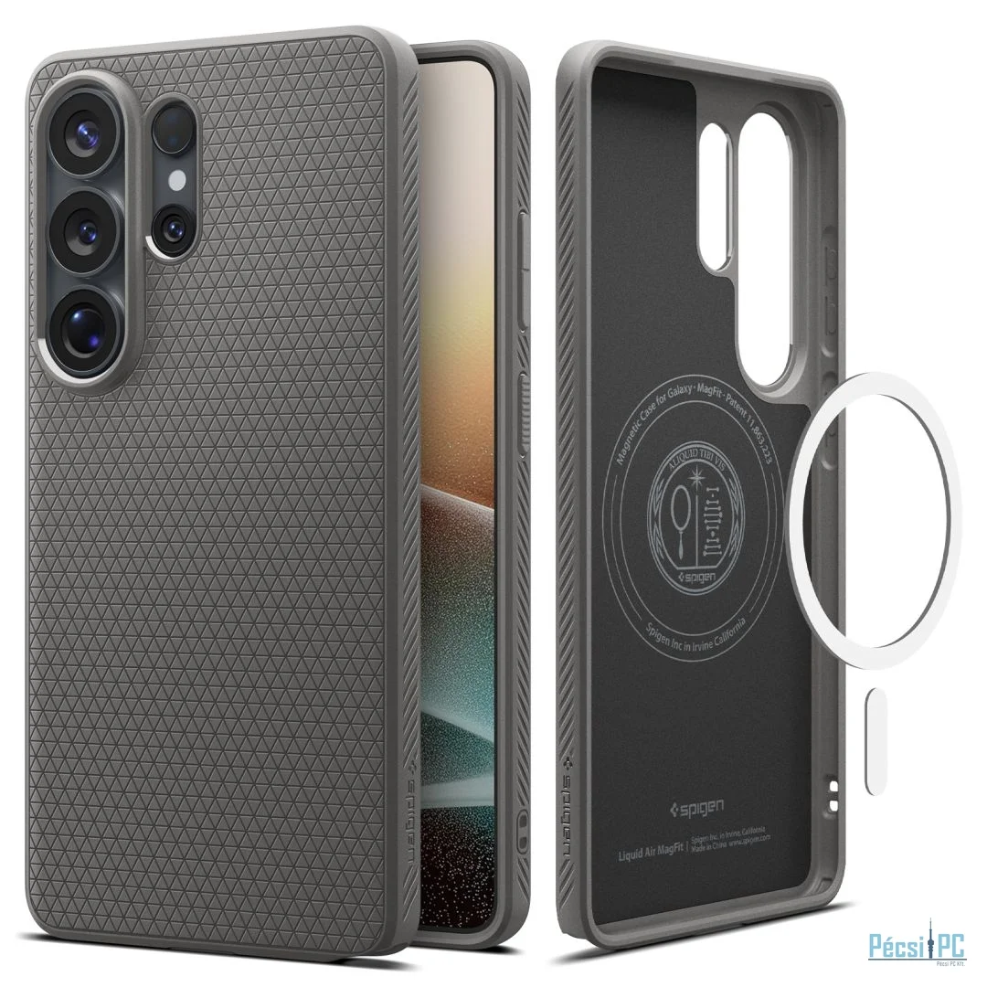 Spigen Liquid Air MagSafe case for Samsung Galaxy S26 Ultra Marble Gray