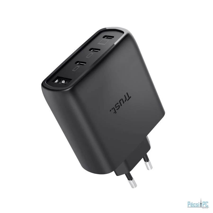Trust Maxo 65W 4-Port GaN USB Charger Black