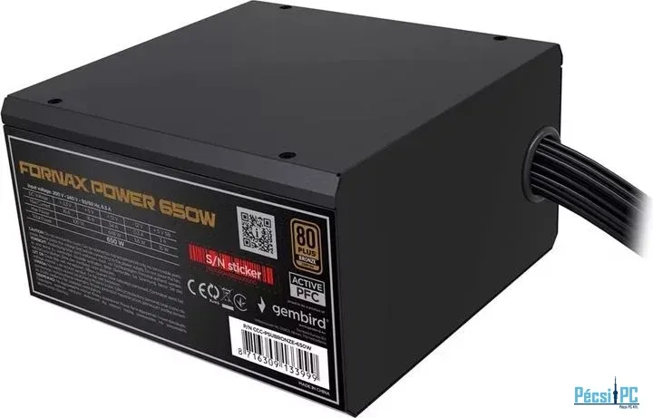 Gembird 650W 80+ Bronze CCC-PSUBRONZE-650W