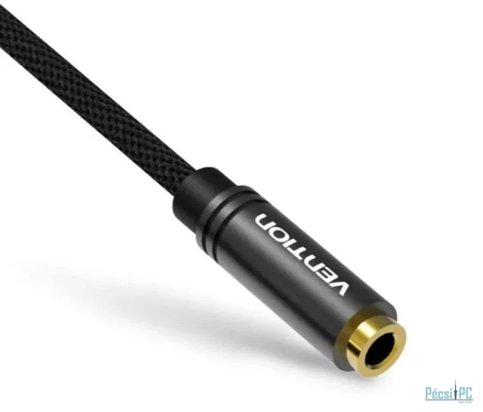 Vention 3,5mm Jack to 2x3,5mm Jack Splitter Cable 0,3m Black