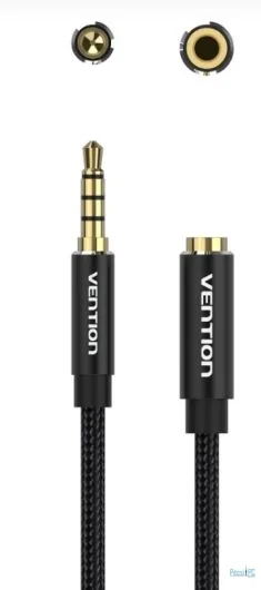 Vention 3,5mm Jack to 3,5mm Jack Extension Cable 8m Black