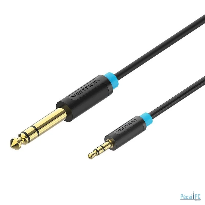 Vention 6,35mm Jack to 3,5mm Jack Cable 2m Black