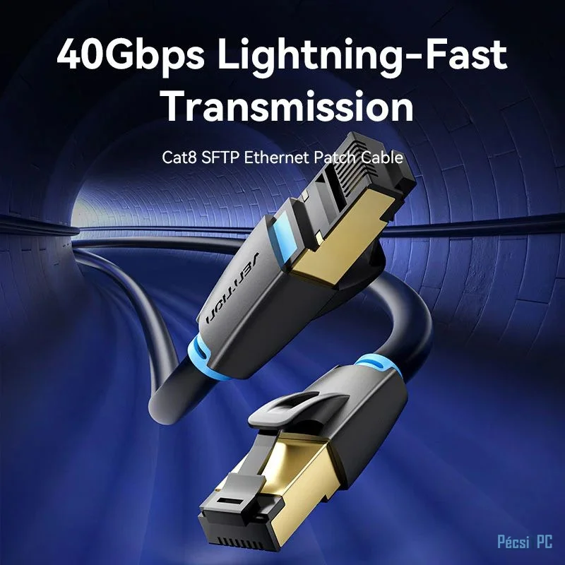 Vention CAT8 S-FTP Patch Cable 20m Black